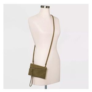 Universal Thread Crossbody Wristlet - Olive Green